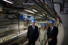 French Prime Minister Jean-Marc Ayrault  (left) visited the LHC on July 30