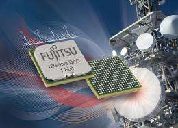 Fujitsu semiconductor introduces world's fastest CMOS 14-bit digital-to-analog converter 