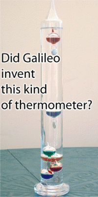 Galileo didn't invent thermometer that bears his name