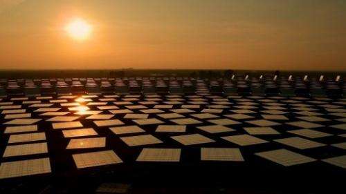 Gemasolar stores energy in a vat filled with molten salts at a temperature of more than 500 degrees C (930 F)