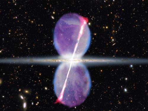 Ghostly gamma-ray beams blast from Milky Way's center