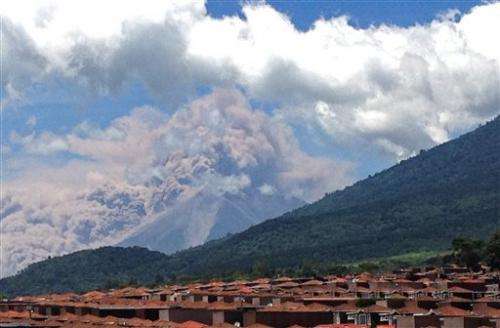 Guatemala volcano erupts outside tourist center