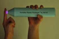 Handheld plasma flashlight rids skin of notorious pathogens