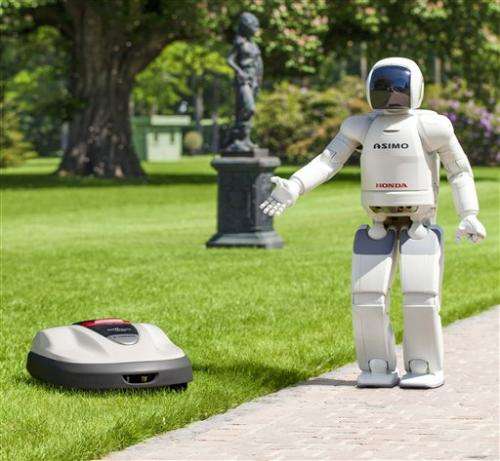 Honda robotics powers a home product: lawn mower