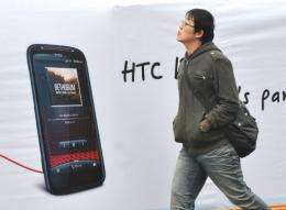 HTC forecast Monday that its revenue in the three months to March may plunge 30 percent from a year ago