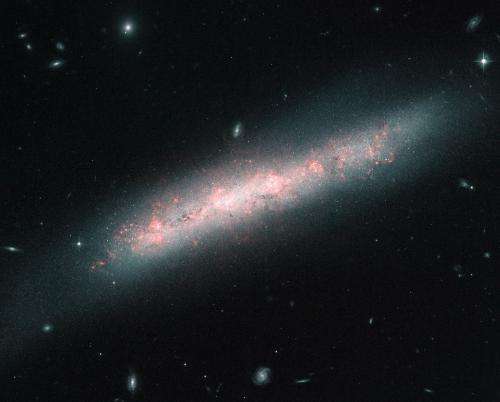 Hubble sees a galaxy festooned with stellar nurseries
