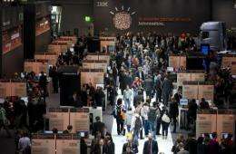 IBM exhibition is seen here at the CeBIT IT fair, in March, in Hanover, central Germany