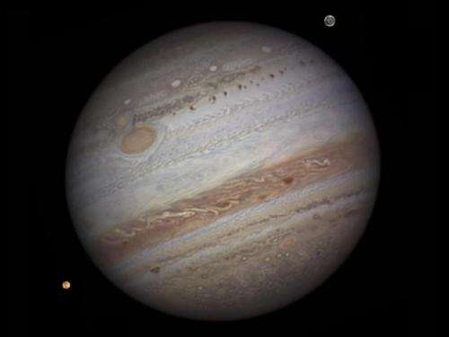Image of Jupiter from a ground-based telescope