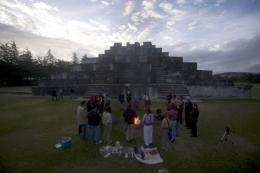 Indigenous Guatemalans take part in a Mayan ceremony