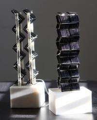 Innovative 3-D designs can more than double solar power generated from a given area