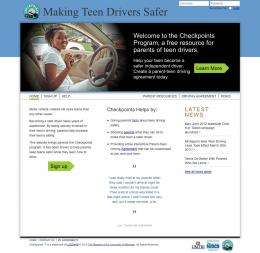 Interactive website helps parents keep teen drivers safe