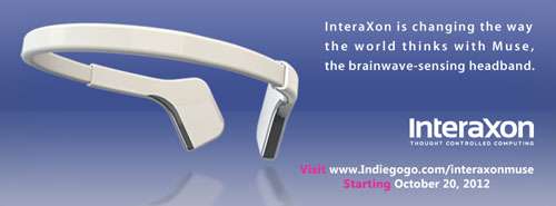 InteraXon looking for crowdfunding for Muse, a brainwave-sensor headband (w/ Video)
