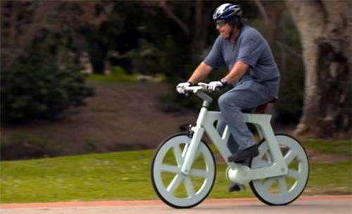 Israeli inventor has backers for cardboard bicycle 