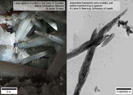Scientists discover initial stages by which gypsum crystals form