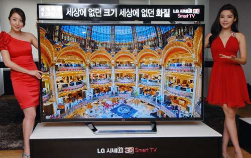 LG releases 'world's largest' ultra-definition TV