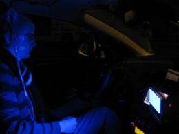 Like coffee, blue light keeps night drivers alert