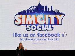 Lucy Bradshaw GM of Maxis presents "Simcity Social" for Facebook