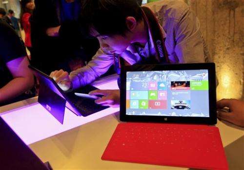 Microsoft enters hardware business with Surface