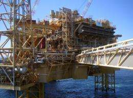 More than 200 workers have been evacuated from Total's Elgin platform, seen here in 2009