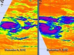 NASA casts infrared eye on Southern Indian Ocean's Tropical Cyclone Claudia