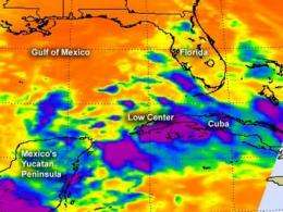 NASA eyeing southern Gulf of Mexico low for tropical trouble
