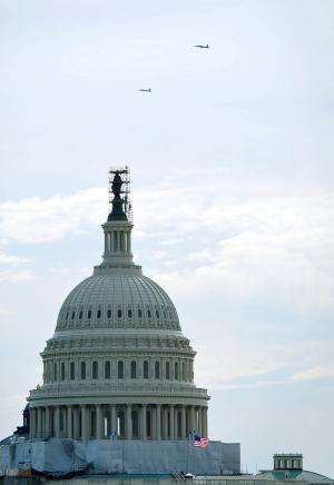 NASA jets buzz the capitol