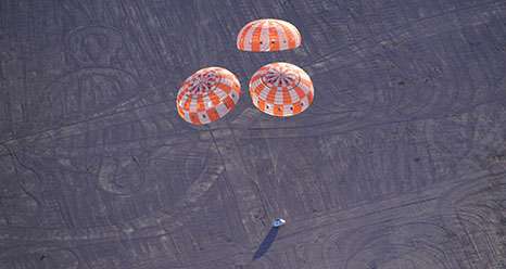 NASA puts Orion backup parachutes to the test