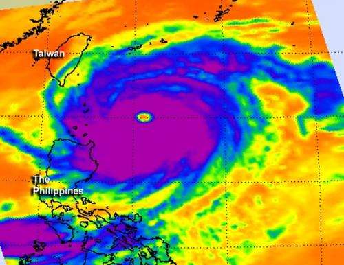 NASA sees a wide-eyed Super Typhoon Jelawat