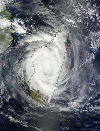 NASA sees deadly Cyclone Giovanna over the center of Madagascar