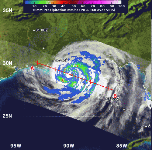 NASA sees Hurricane Isaac make double landfall in Louisiana