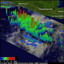 NASA sees intensifying Hurricane Carlotta threatening Mexico