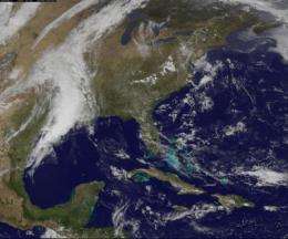 NASA sees more severe weather over eastern Texas, Oklahoma