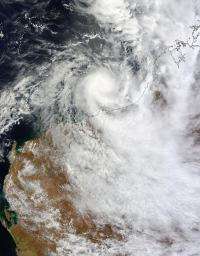 NASA sees Tropical Storm Heidi approaching Australia's Pilbara coast