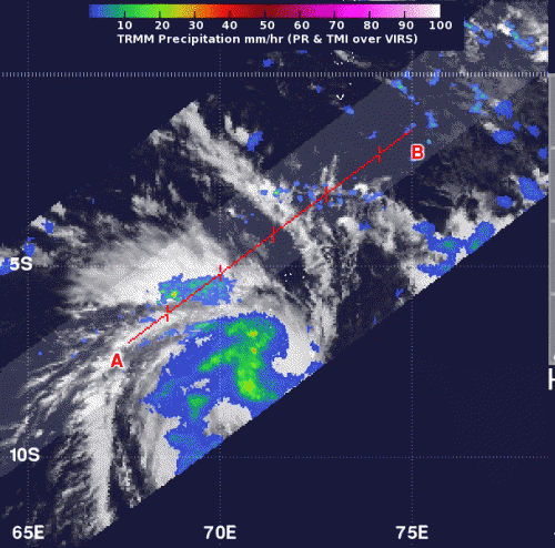 NASA spots first tropical cyclone of southern indian ocean season