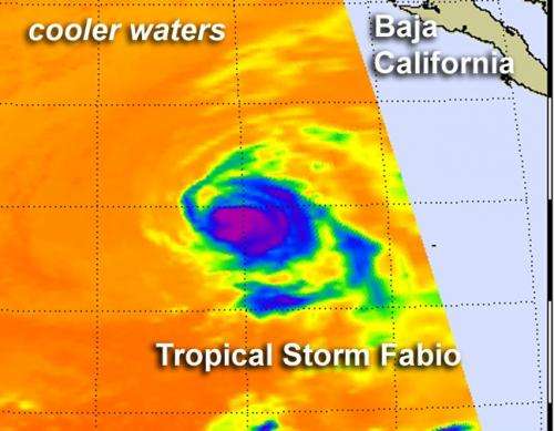 NASA watching Tropical Storm Fabio head to southern California