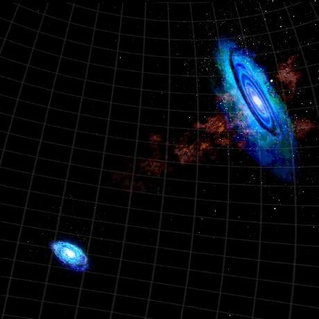 Neighbor galaxies may have brushed closely, astronomers find
