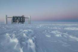 Neutrinos put cosmic ray theory on ice