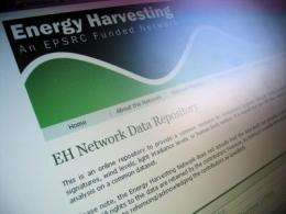 New online energy harvesting data repository launched
