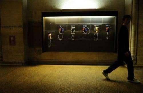Pay phones in New York's Grand Central Station