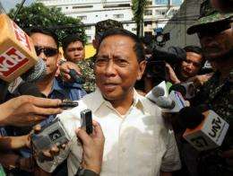 Philippine Vice President Jejomar Binay said hackers brought down his official website for 15 hours Sunday