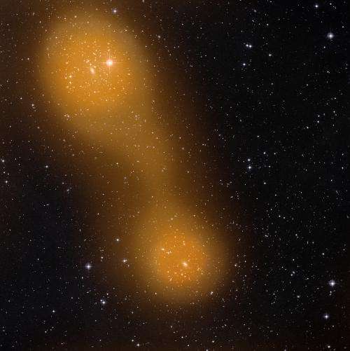 Planck spots hot gas bridging galaxy cluster pair