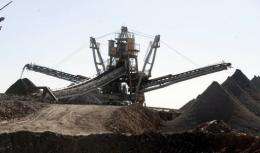 Plant equipment is pictured at France's nuclear giant Areva's uranium mine on September 26, 2010 in Arlit, Niger