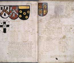 Qm historians discover medieval banking records hidden under coats of arms
