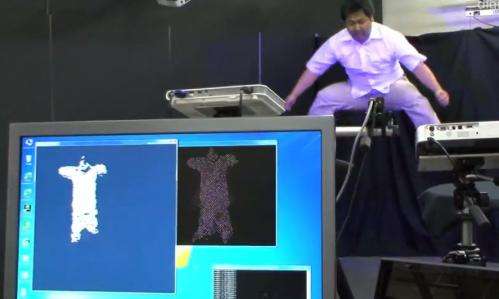 AIST group measures objects in 3-D with camera, projector (w/ Video)