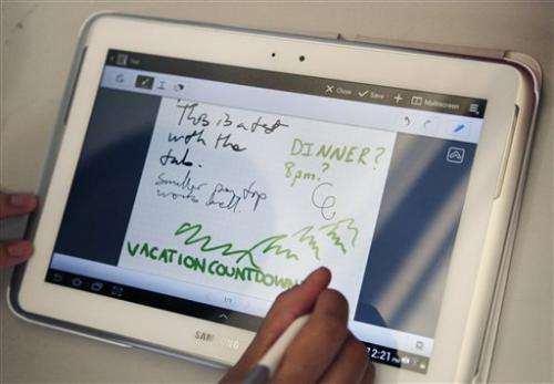 Review: Samsung tablet takes aim at iPad with pen
