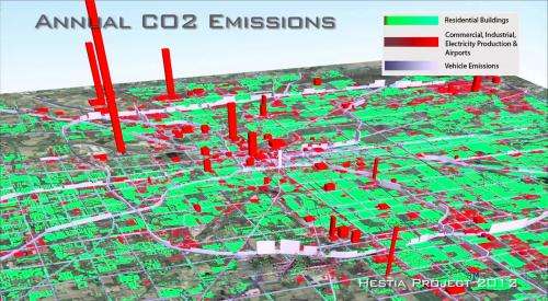Study maps greenhouse gas emissions to building, street level for U.S. cities