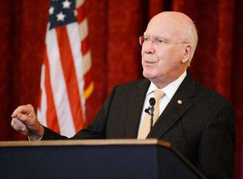 Senate judiciary chairman Patrick Leahy, pictured in July, sponsored the measure