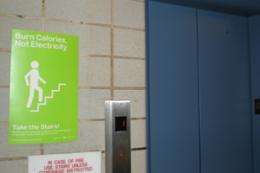 Signs Prove Effective in Prompting People to Use Stairs Instead of Elevator