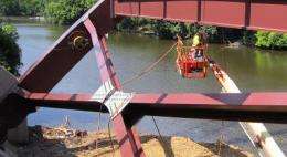 Smart bridges: Engineers load new bridge with damage-detection gauges