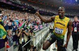 Some 80,000 tweets per minute went out as Bolt won the 200 metres